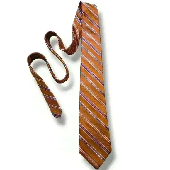 Joseph Abboud Men's Tie Stripes 100% Silk #111 - Picture 5 of 5